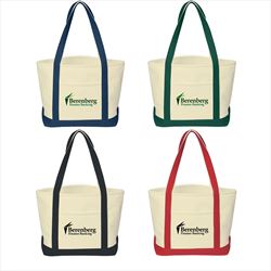 JH3230 Medium Starboard 24 Oz. Recycled Cotton Canvas Tote Bag With Custom Imprint
